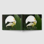 Witte Calla Lilies Floral Memorial Service Gastenboek (Volledig)
