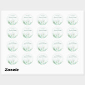 Witte Calla Lilly Bloemenbruiloft Stickers (Vel)