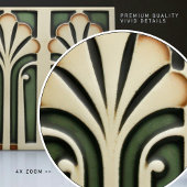 Witte Calla Lily Abstracte midden-eeuwse stijl Tegeltje