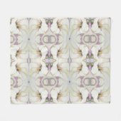 Witte Calla Lily Baby Deken (Voorkant (Horizontaal))