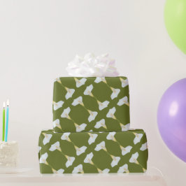 Witte Calla Lily Bloem Achtertuin Foto Cadeaupapier