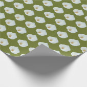 Witte Calla Lily Bloem Achtertuin Foto Cadeaupapier (Hoek)