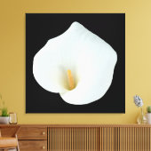 Witte Calla Lily Bloem Achtertuin Foto Canvas Afdruk (Insitu (Woonkamer))