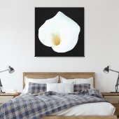 Witte Calla Lily Bloem Achtertuin Foto Canvas Afdruk (Insitu (Slaapkamer))