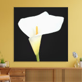 Witte Calla Lily Bloem Achtertuin Foto Canvas Afdruk (Insitu (Woonkamer))
