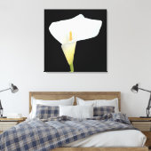 Witte Calla Lily Bloem Achtertuin Foto Canvas Afdruk (Insitu (Slaapkamer))