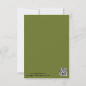 Witte Calla Lily Bloem Achtertuin Foto Kaart (Achterkant)