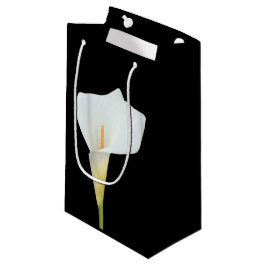 Witte Calla Lily Bloem Achtertuin Foto Klein Cadeauzakje