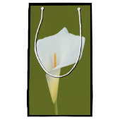 Witte Calla Lily Bloem Achtertuin Foto Klein Cadeauzakje (Voorkant)