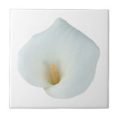 Witte Calla Lily Bloem Achtertuin Foto Tegeltje (Voorkant)