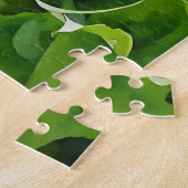 Witte Calla Lily Bloem in Tuin Kunst Puzzel (Zijkant)