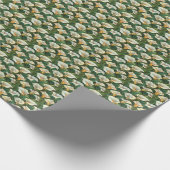 Witte Calla Lily Bloemen Cadeau Wrapping Bruiloft Cadeaupapier (Hoek)