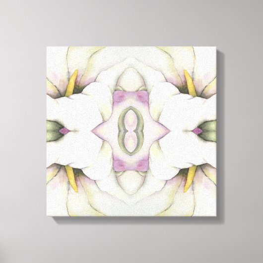 Witte Calla Lily Canvas Print (Voorkant)