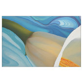 Witte Calla Lily Cheater Quilt Panel Stof (Fat Quarter)