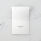 Witte Calla Lily Elegant bedankpas Bedankkaart (Binnen)