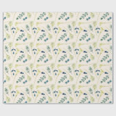 Witte Calla Lily en Eucalyptus Cadeaupapier (Vlak)