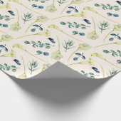 Witte Calla Lily en Eucalyptus Cadeaupapier (Hoek)