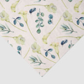 Witte Calla Lily en Eucalyptus Tissuepapier (Detail)