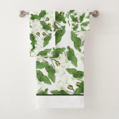 witte Calla Lily Flower Bath-handdoekset Bad Handdoek (Insitu)