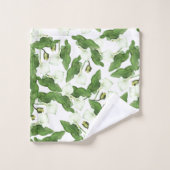 witte Calla Lily Flower Bath-handdoekset Bad Handdoek (Wasdoekje)