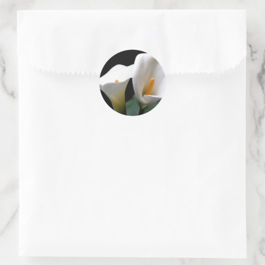 Witte Calla Lily Flower Sticker (Tas)