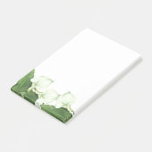 Witte Calla Lily Flowers Post-it Notes (Schuin)