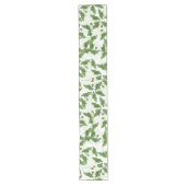 Witte Calla Lily Flowers Table Runner Lange Tafelloper (Voorkant)