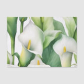 Witte Calla Lily Natuur Tissuepapier (Voorkant)
