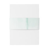 Witte Calla Lily Waterverf Monogram Bruiloft Uitnodigingen Wikkel (Achterkant Voorbeeld)