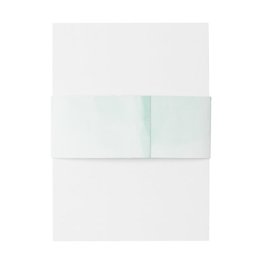 Witte Calla Lily Waterverf Monogram Bruiloft Uitnodigingen Wikkel (Achterkant Voorbeeld)