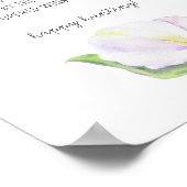 Witte calla - Ring jacht bruidsfeest spel Poster (Hoek)