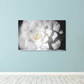 Witte Camelia Canvas Afdruk (Insitu (Houten vloer))
