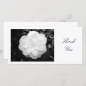 Witte Camelia - Dank je wel Bedankkaart (Voorkant / Achterkant)