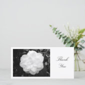 Witte Camelia - Dank je wel Bedankkaart (Staand voorkant)