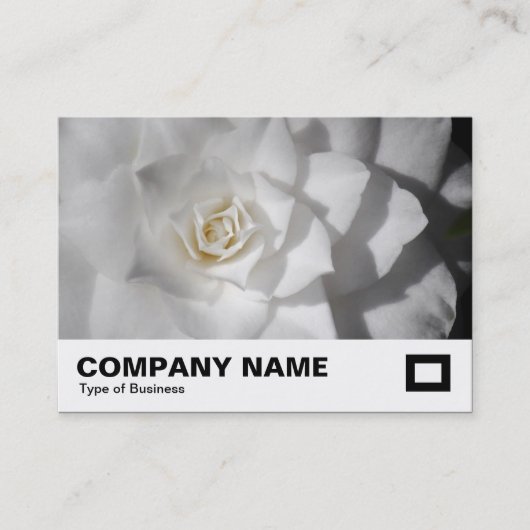 Witte Camellia Visitekaartje (Voorkant)