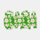 Witte Camellias en Groene Bladeren Bedankdoosjes (Uitgevouwen)