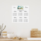 WITTE CAMELLIASSE ZITPLAATS POSTER (Keuken)