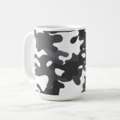 Witte Camouflage Drank Reizen Koffiemok (Voorkant links)