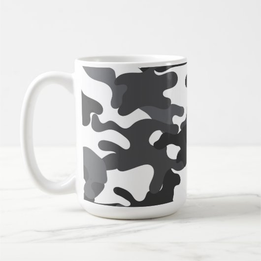 Witte Camouflage Drank Reizen Koffiemok (Links)