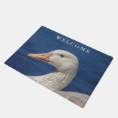 Witte Canadese gans Deurmat (Schuin)