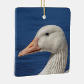 Witte Canadese gans Keramisch Ornament (Rechts)