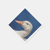 Witte Canadese gans Servet (Hoek)