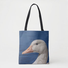Witte Canadese gans Tote Bag