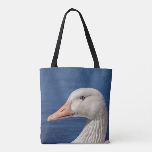 Witte Canadese gans Tote Bag (Achterkant)