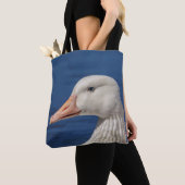 Witte Canadese gans Tote Bag (Dichtbij)