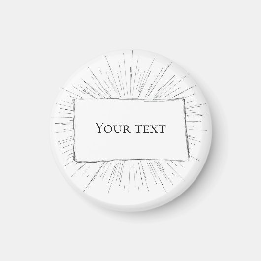 Witte Canvas Notitie Magneet (Voorkant)