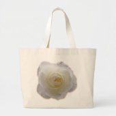 Witte Canvas tas Witte roze Canvas tassen (Voorkant)