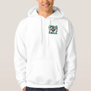 WITTE CAPUCHE DESIGN ABUJA SPORT NIGERIA HOODIE
