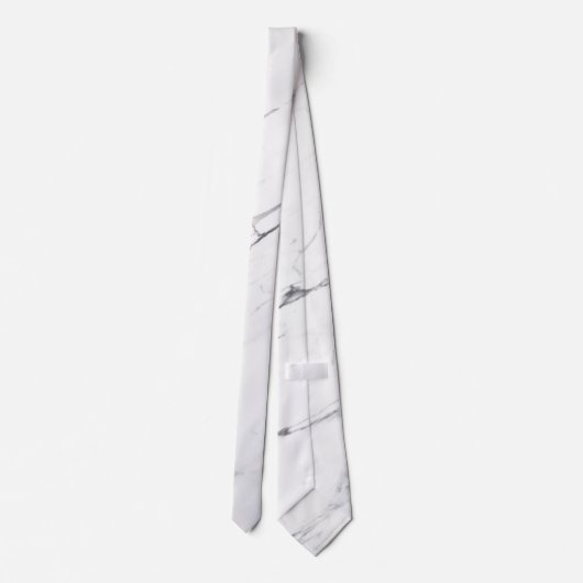 Witte Carrara marmeren huwelijks bruidsjonkers Stropdas (Achterkant)