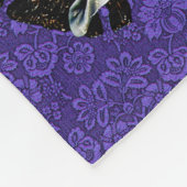  witte carrouselpaarden fleece deken (Hoek)